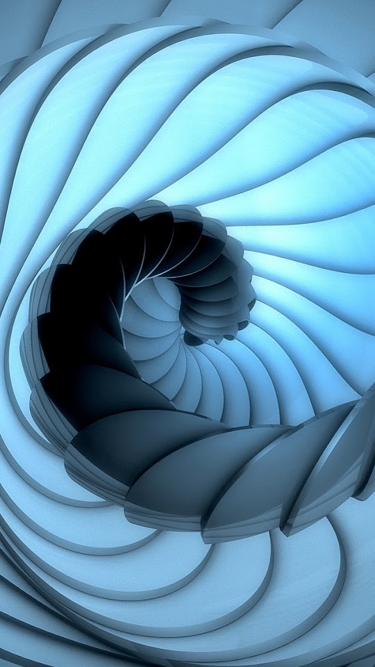   3D Metal Helix Structure   Android Best Wallpaper