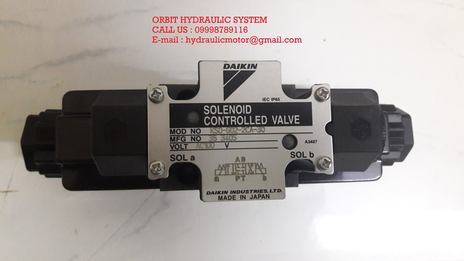 1Pcs For Daikin Low Watt Solenoid Controlled Valve LS-G02-4CP-30-EN 