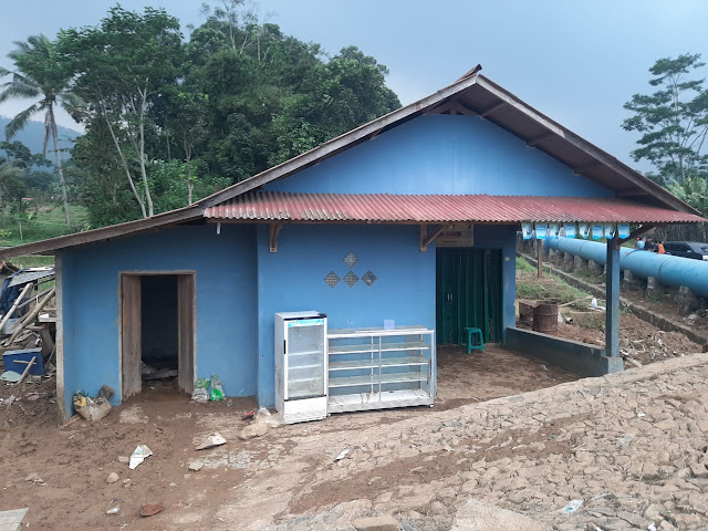 Bendungan PLTM Di Desa Cibanteng Jebol, Dua Rumah Dan Puluhan Hektar Sawah Rusak