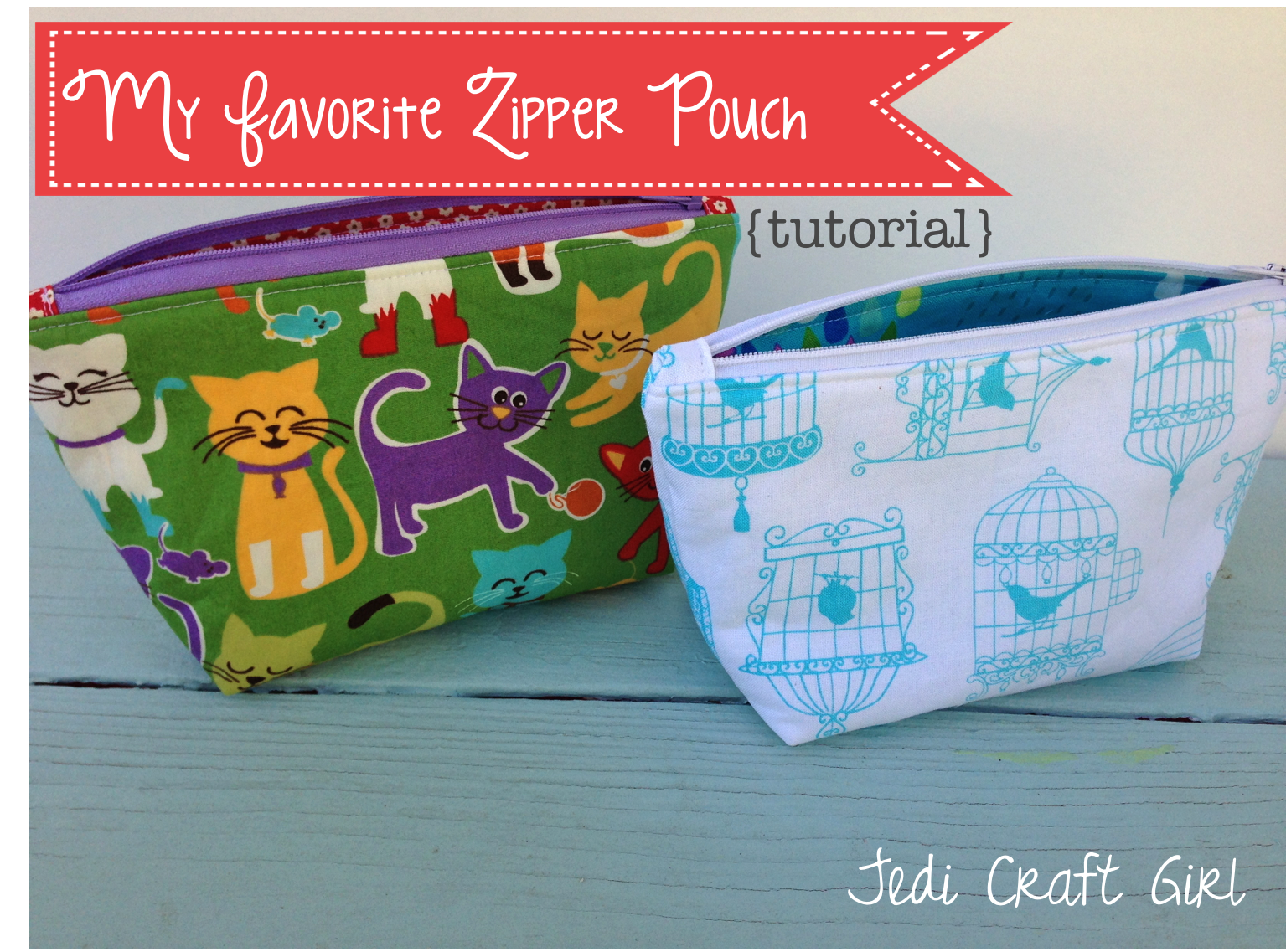 Jedi Craft Girl: My Favorite Zipper Pouch {tutorial}