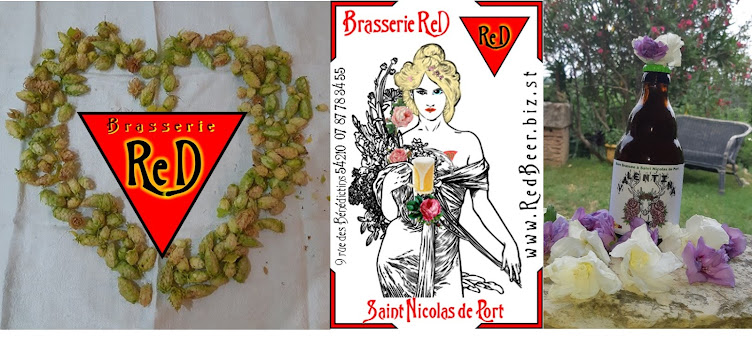 BRASSERIE ReD Bière de Saint Nicolas Grains de Malt et de folie Houblon Levure Passion