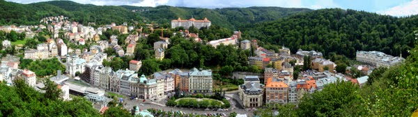 Vista Panorámica de Karlovy Vary, República Checa