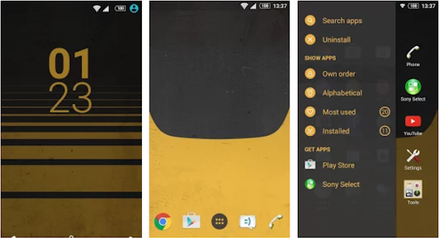 XPERIA Yellow Retro Theme Apk XPERIA Yellow Retro Theme Apk
