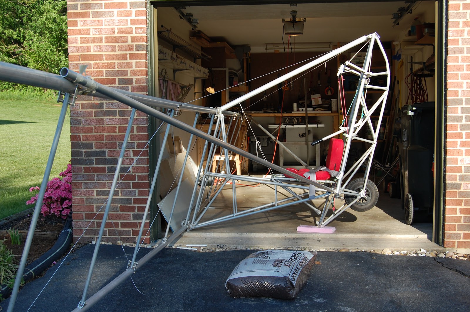 Building adventures of an Ultralight Glider Forward strut attachments