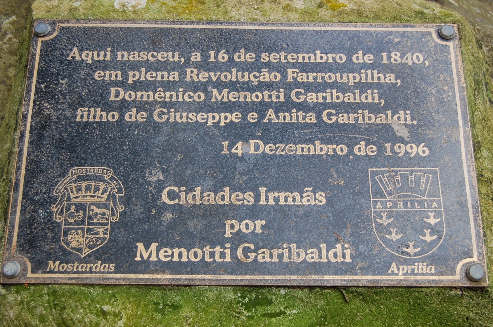 Instituto Anita Garibaldi: HOMENAGEM AO FILHO BRASILEIRO DE ANITA