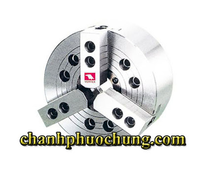 Mâm cặp thủy lực 3 chấu lỗ thông