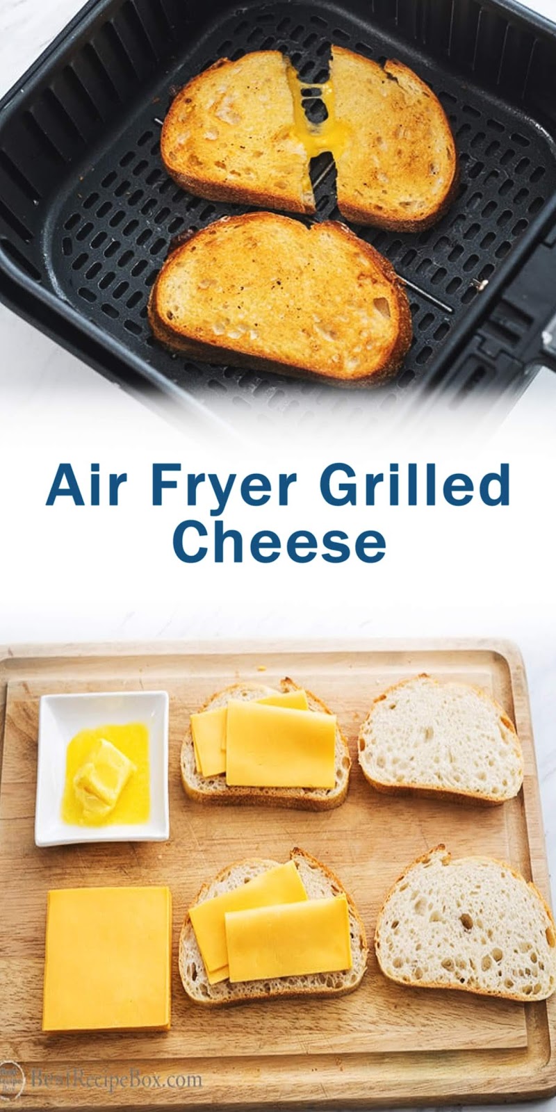 Air Fryer Grilled Cheese
