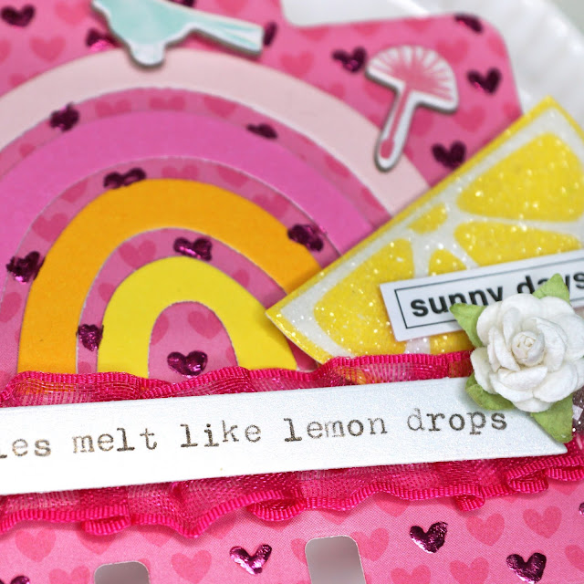 Lemon Drops and Rainbows January 2021 Handmade Challenge Alice Scraps Wonderland