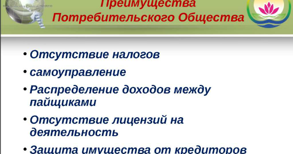 преимущества потребительской