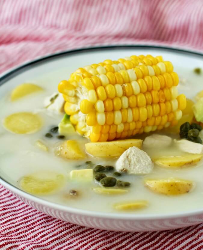 Colombian Chicken and Potato Soup (Ajiaco) Karen's Kitchen Stories