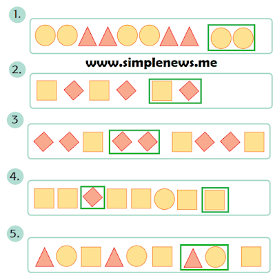 Tentukan bentuk bangun datar selanjutnya sesuai dengan pola-pola berikut www.simplenews.me