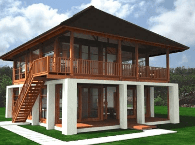 Rumah Kayu Minimalis