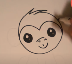 How to Draw a Monkey for kids