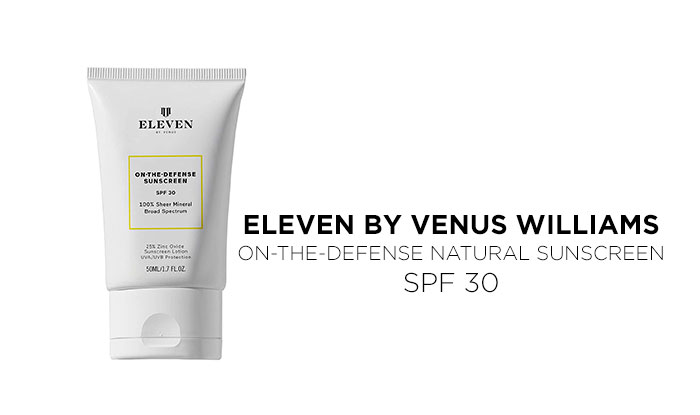 EleVen by Venus Williams On-The-Defense Natural Sunscreen SPF 30  | Best Sunscreen for Everyday Use and to Keep Your Skin Sun Protected | NeoStopZone