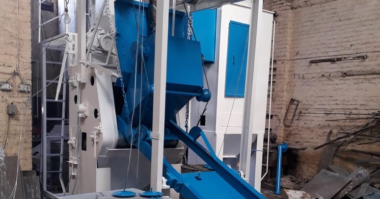 Fully Automatic Shot Blasting Machine With Pneumatics & PLC Control