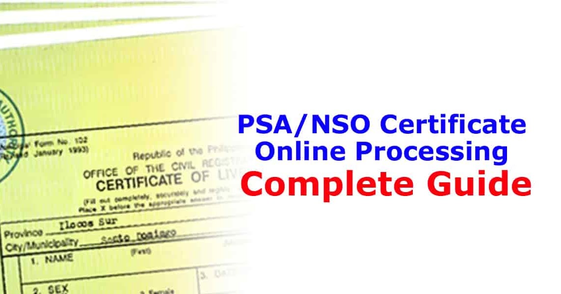 psa certificate nso