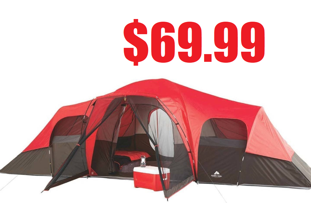 Ozark Trail 10 Person Family Camping Tent 69 99 Free Shipping Heavenly Steals