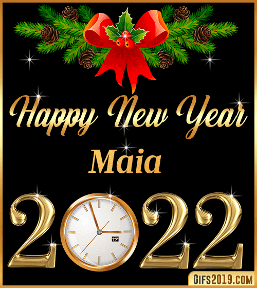 Gif Happy New Year 2022 Maia