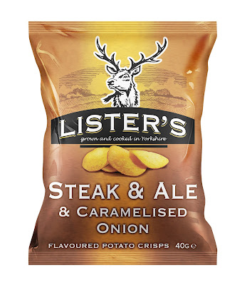 image of Lister's Steak & Ale and caramelised onion crisps