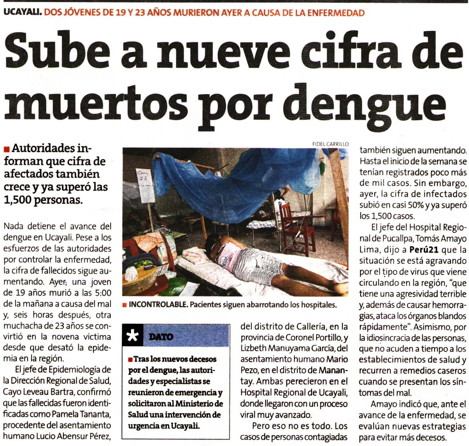 INFORMATISALUD Noticias, Boletines de Salud Perú SALUD 18112012