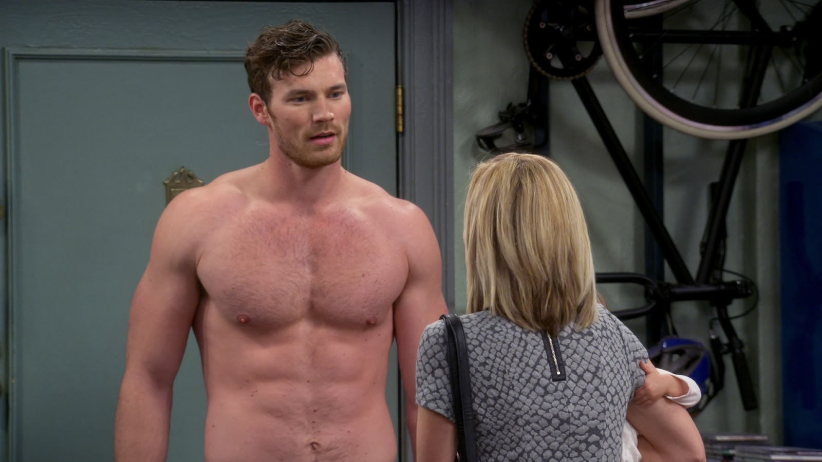 Derek Theler shirtless in Baby Daddy 4-13 "Home Is Where The Wheeler I...