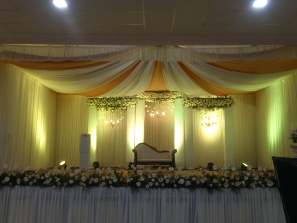 Stage Decoration Work At Jubilee Hall Thrippunithura Kerala