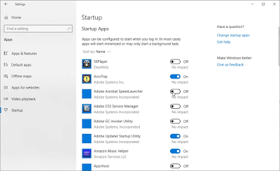 Cara Disable Aplikasi Saat Startup Di Windows 10 Melalui Settings