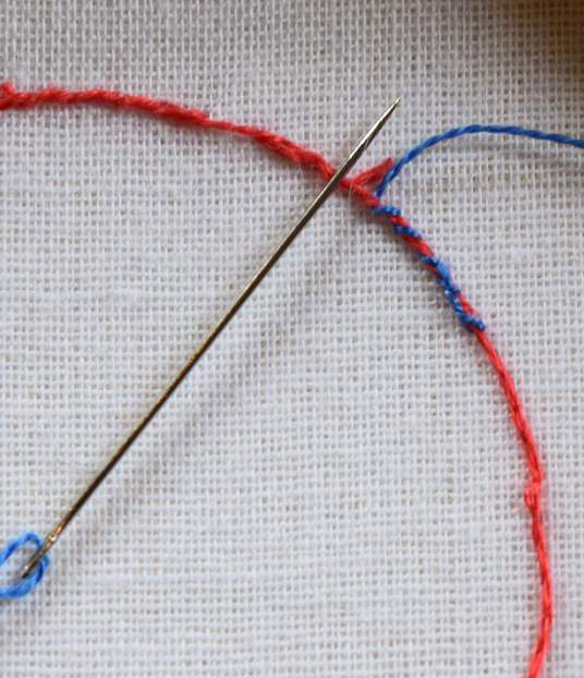 feeling stitchy Tutorial Double Brussels Needle Lace Stitch