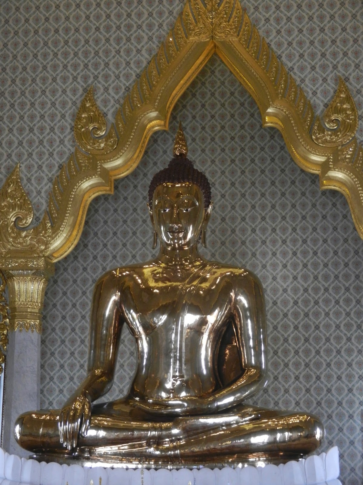 Once around the big blue marble Largest Solid Gold Statue in the World