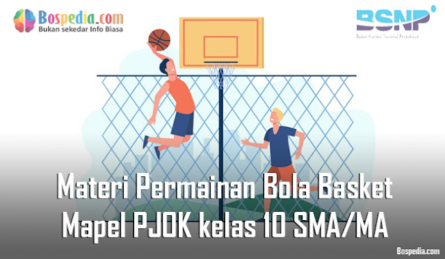 Materi Permainan Bola Basket Mapel PJOK kelas 10 SMA/MA