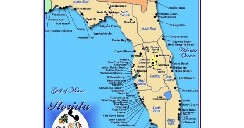10 Best Gulf Beaches Florida Map - Map%2Bof%2Bflorida%2Bgulf%2Bbeaches