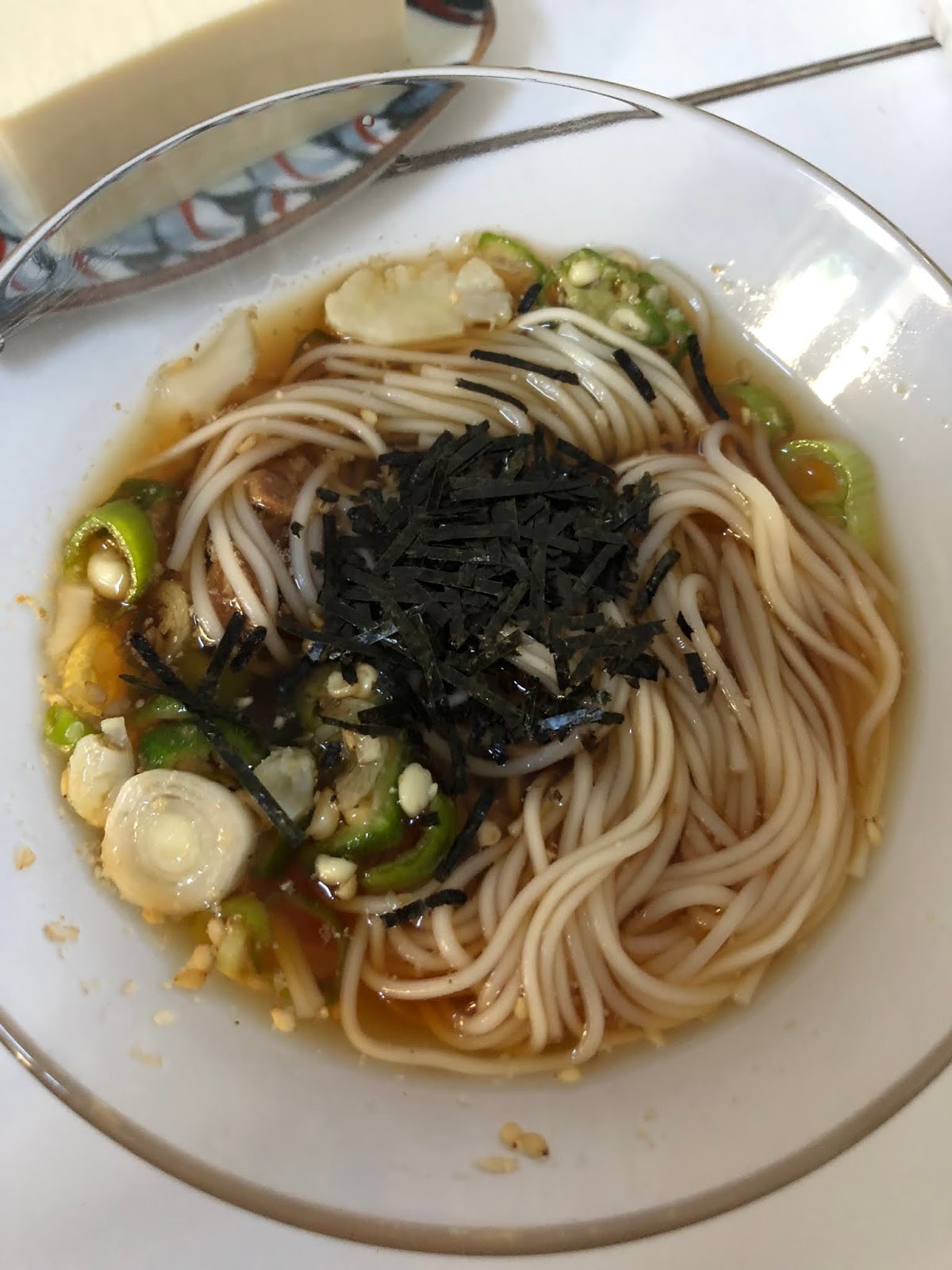 japanese food, lifestyle blogger, somen, cold noodles, tofu, girl from north london