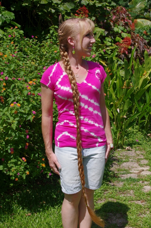 Braids & Hairstyles for Super Long Hair Tiedye swirls braid