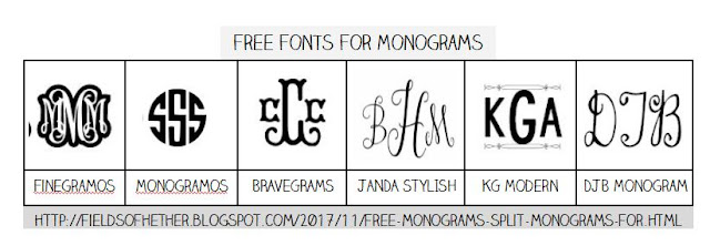Free Monograms Amp Split Monograms For Cricut Design Space