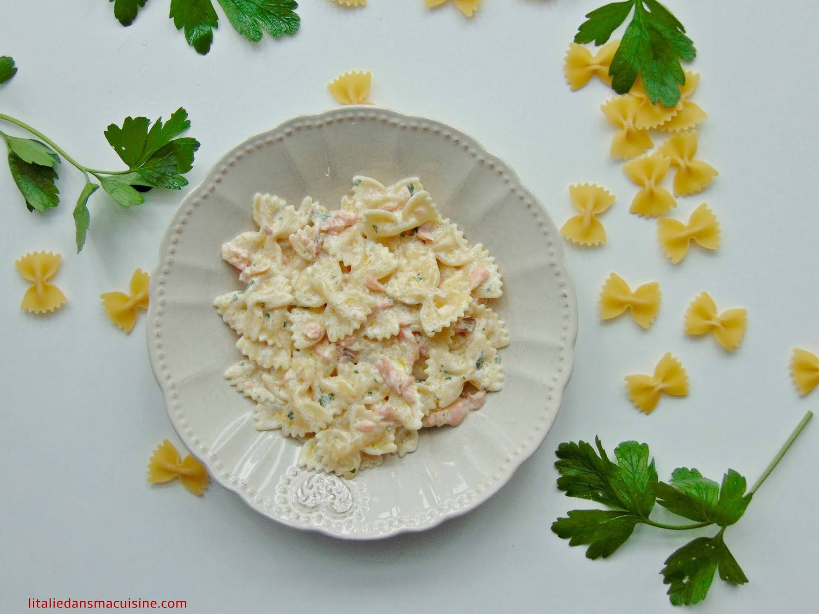 Pâtes au saumon fumé