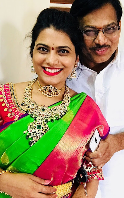 Bride in Large Pachi Haram Choker Bride in Large Pachi Haram Choker