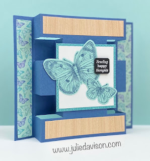 VIDEO: Stampin' Up! Butterfly Bouquet ~ Butterfly Bijou Tower Cards + Templates & Tutorial ~ www.juliedavison.com #stampinup