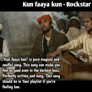 Kun faaya kun, kun faaya kun song, ranbir kapoor, a.r Rahman, imtiaz ali, best gazal, rockstar movie,