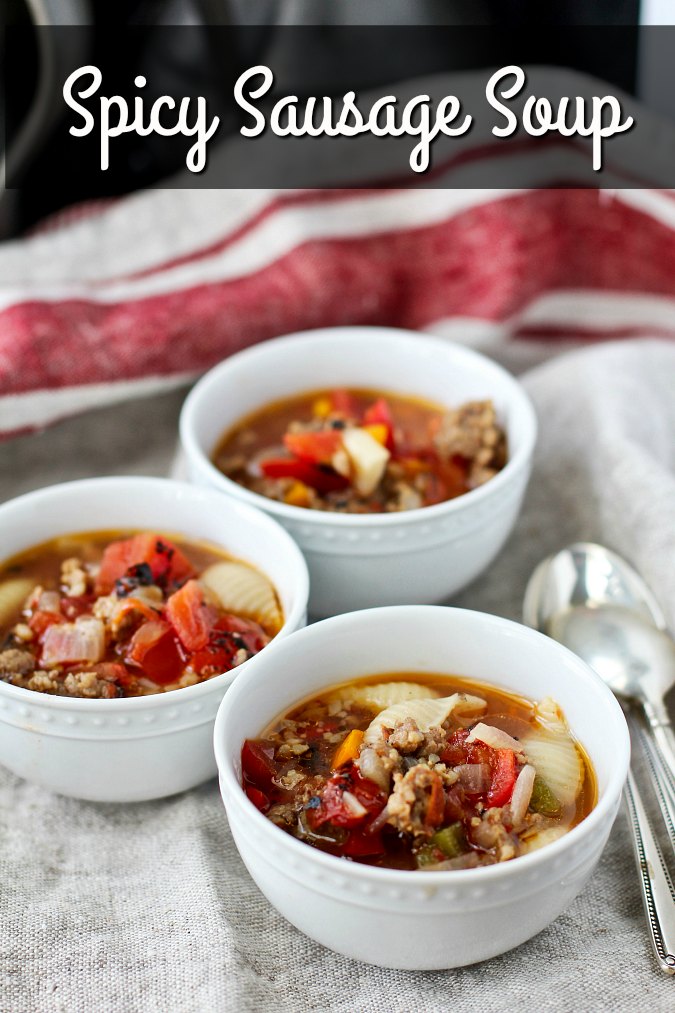 Spicy Sausage, Bell Pepper, and Corn Soup Karen's Kitchen Stories