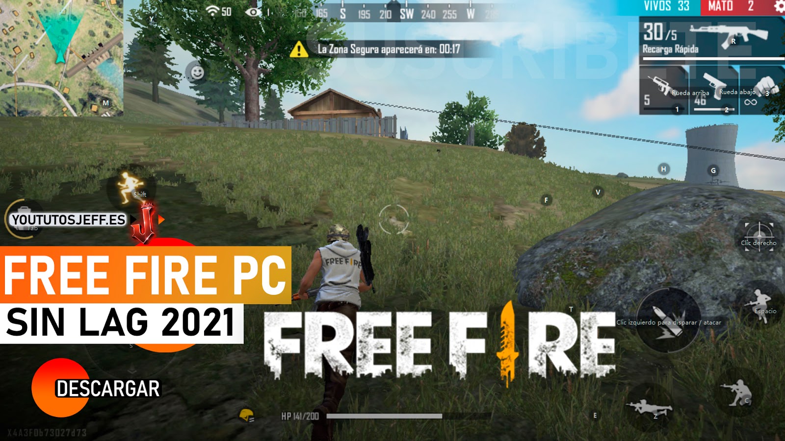 Como DESCARGAR FREE FIRE para PC 2021 SIN LAG