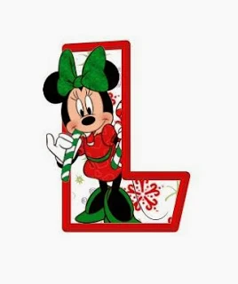 Alfabeto Navideño de personajes Disney MN.