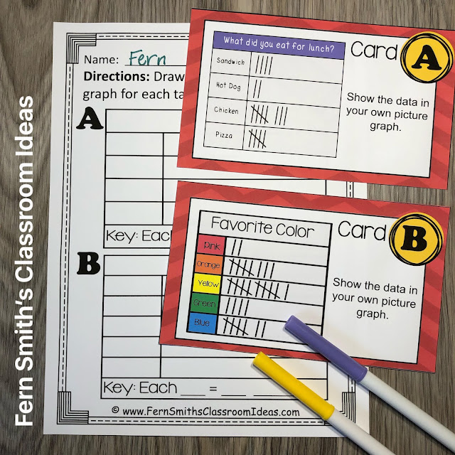 Download This Make Picture Graphs Task Cards to Use in Your Classroom Today!