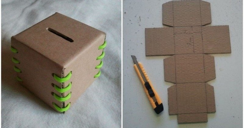 Cara Membuat Celengan Rumah Dari Kardus | LEMBAR EDU