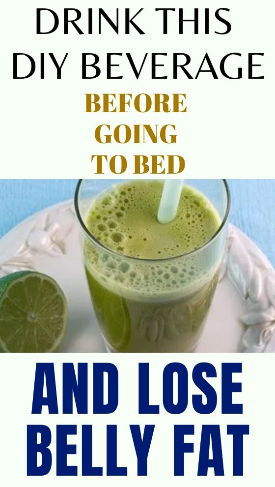 Drink This DIY Beverage Before Going to Bed and Lose Belly Fat