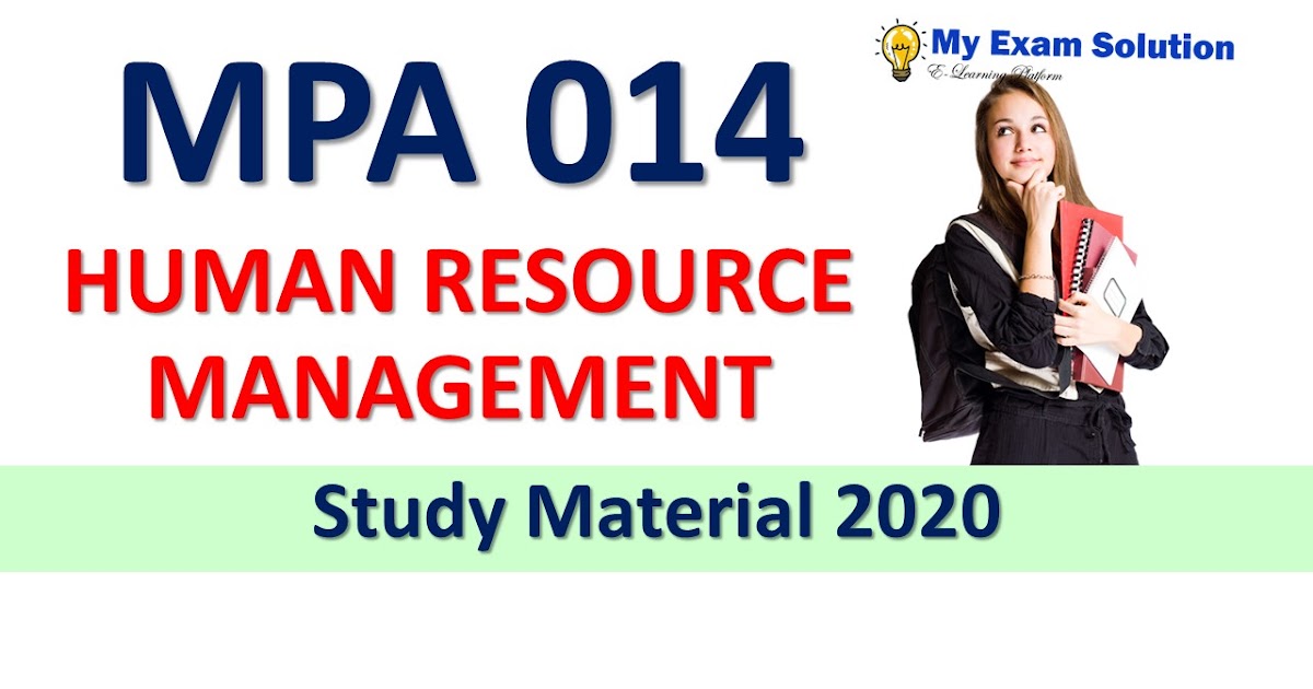MPA-014 Human Resource Management
