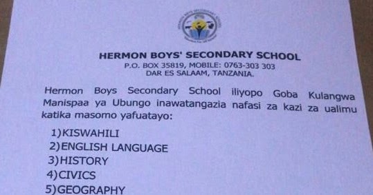 New Teaching Opportunities at Hermon Boy's Secondary School