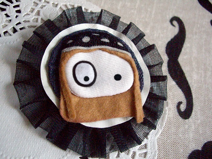 broche original foltys vs the tulle, boho (100% handmade with ?)