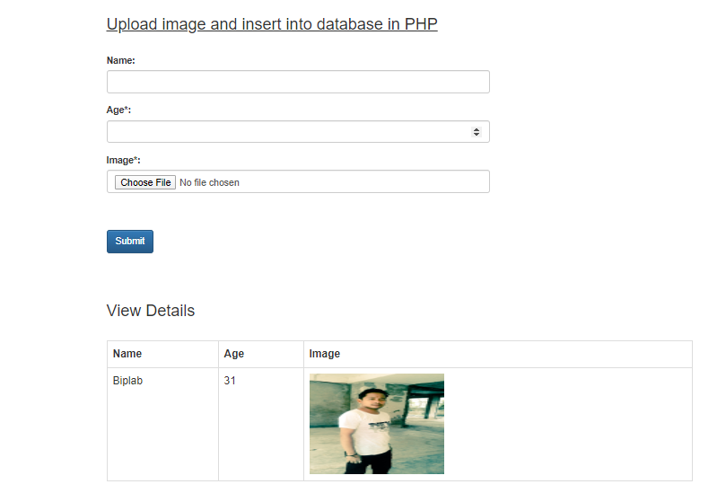 How to Upload Image in PHP and Store in Database and Folder