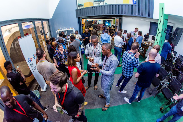 A photo of an ongoing networking session during the Google Launchpad Accelerator Africa Class 4