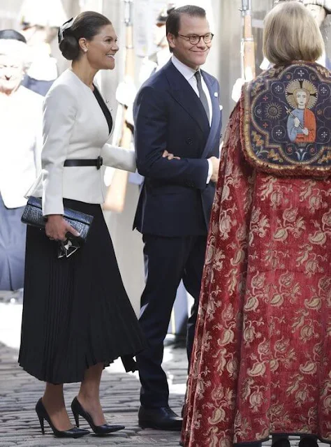 King Carl Gustaf, Queen Silvia, Crown Princess Victoria and Prince Daniel attended the opening of the Riksdag